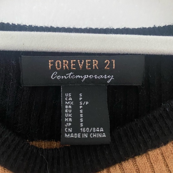 Striped Sweater, Ruffle Shoulders - Picture 3 of 3